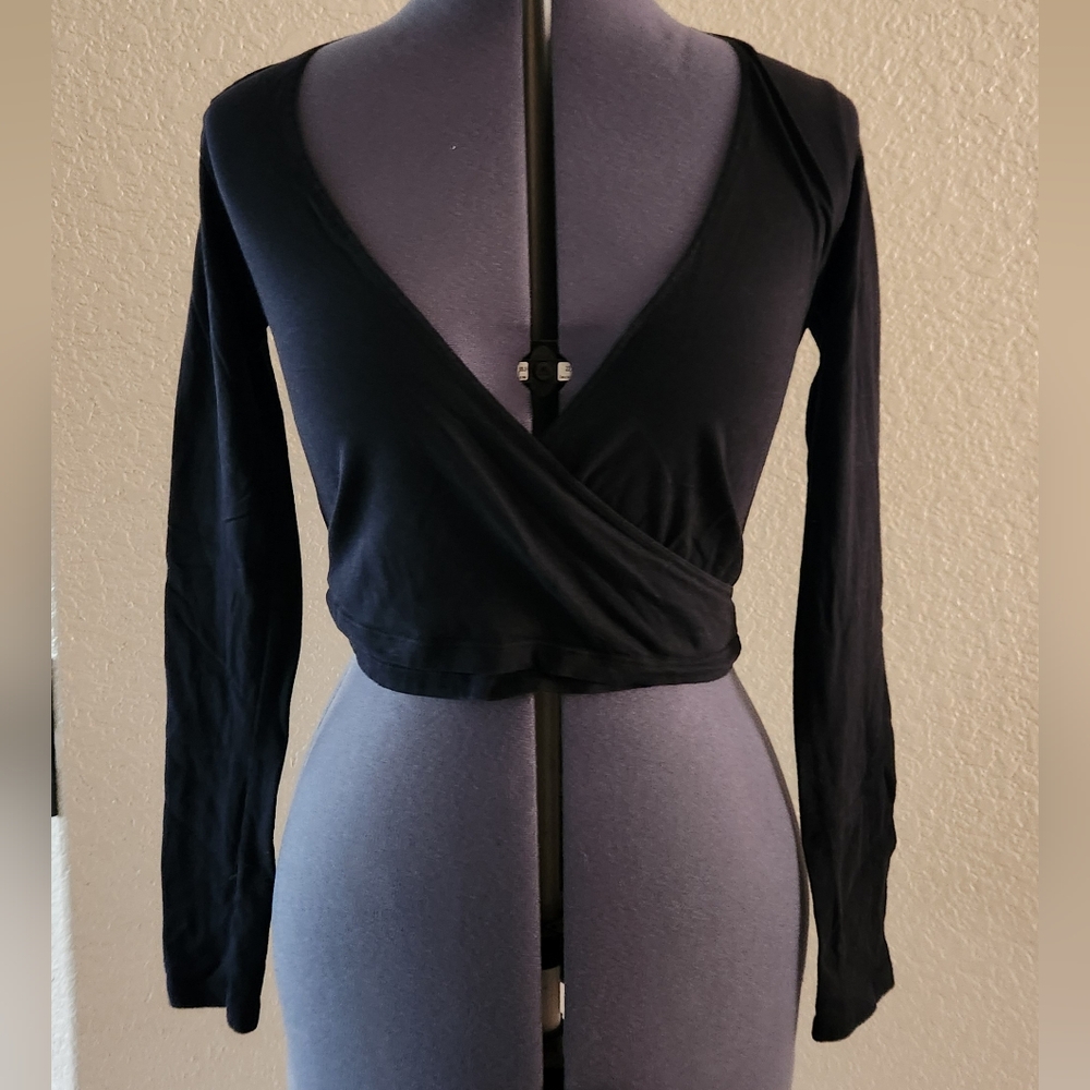 Black Wrap Top